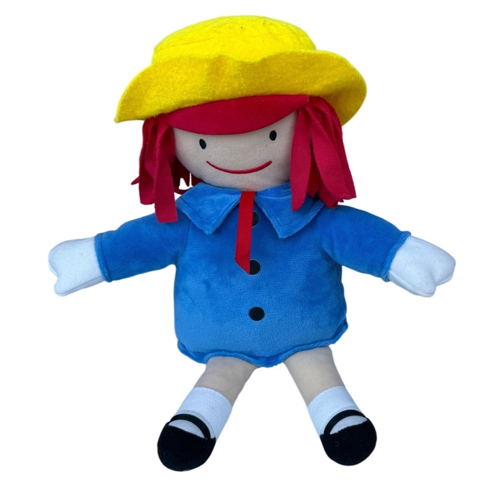 Madeline Plush Dollβ 13.5" Eden Storybook Character Yellow Hat Blue Coat Vintage